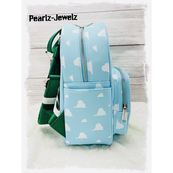 Loungefly Pixar Toy Story Rex Dinosaur RAURS Clouds Backpack BoxLunch NWT main image 4